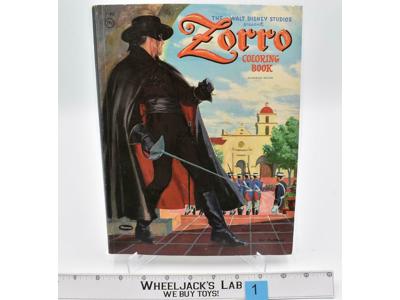 Zorro Coloring Book #2 1958 Owned By Henry Calvin Serg. Demetrio Lopez Garcia