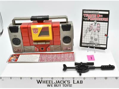 Blaster #1 100% Complete 1985 Vintage G1 Transformers Boombox Action Figure
