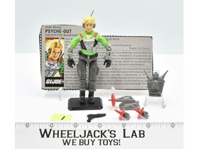 Psyche-Out #1 V1 100% Complete 1987 GI Joe Hasbro Vintage Action Figure
