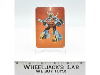 Slag Card 33 Variant Color 1985 G1 Transformers Action Trading Cards