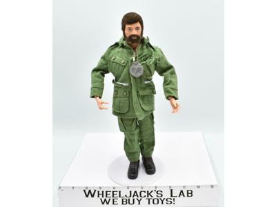 Land Adventurer Brown Hair &amp; Beard 12" GI Joe 1970 Vintage Action Figure Hasbro