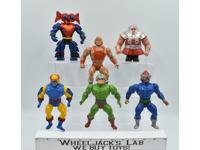 He-Man Lot of 6 B Masters Of The Universe 1980 Mattel Action Figure Vintage