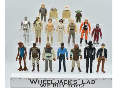 Lot of 18 Star Wars 1970's Kenner Vintage Action Figures