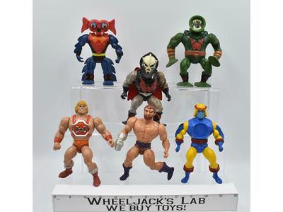 He-Man Lot of 6 A Masters Of The Universe 1980 Mattel Action Figure Vintage