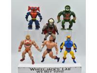 He-Man Lot of 6 A Masters Of The Universe 1980 Mattel Action Figure Vintage