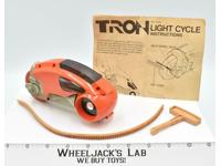 Orange Light Cycle W/Pull Cord TRON Tomy Walt Disney 1981 Action Figure Vehicle