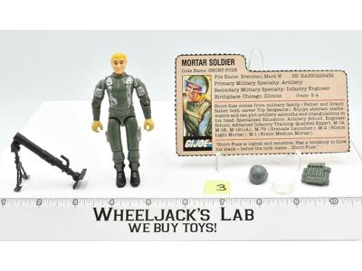 Short-Fuze #3 100% Complete V1.5 1982 GI Joe ARAH Hasbro Vintage Action Figure