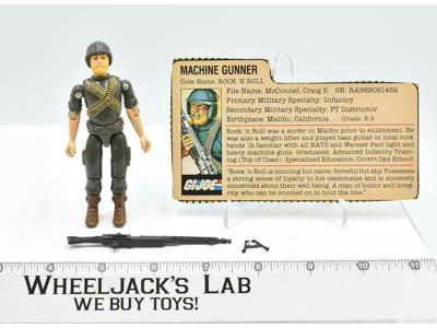 Rock 'N Roll V1 100% Complete 1982 GI Joe ARAH Vintage Hasbro Action Figure