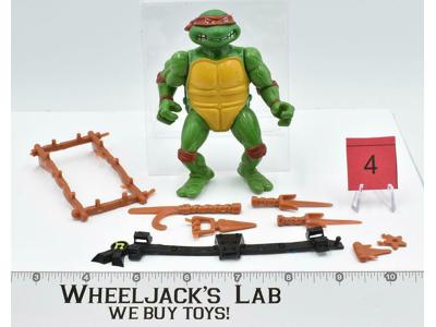 Raphael #4 SOFT HEAD 100% Complete Teenage Mutant Ninja Turtle 1988 Playmates