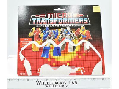 Race Car Patrol Micromaster Cardback Vintage 1989 G1 Transformers Hasbro