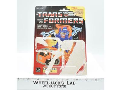 Huffer Cardback Vintage 1984 G1 Transformers Hasbro Action Figure