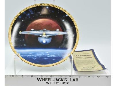 U.S.S. Excelsior The Voyagers Plate Star Trek 1995 The Hamilton Collection