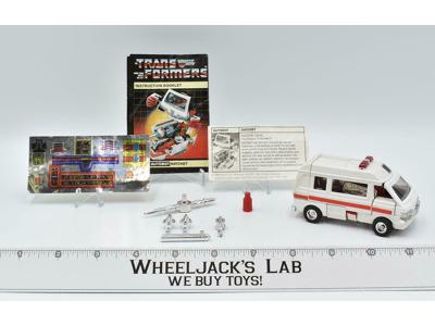 Ratchet 100% Complete W/UNUSED STICKERS, MAIL- AWAY 1984  G1 Transformers