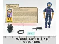 Tele-Vipers #1 100% Complete GI Joe ARAH Vintage Hasbro 1989 Action Figure
