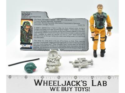 Scoop V1 1989 GI Joe ARAH Hasbro Vintage Action Figure