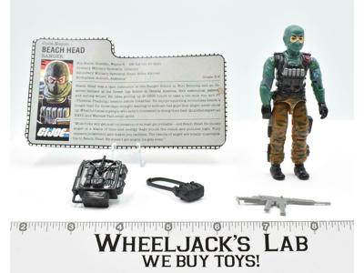 Beach Head 100% Complete GI Joe V1 ARAH Vintage Hasbro 1986 Action Figure