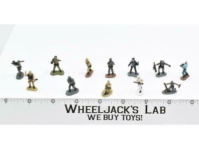 Lot of 12 Military Figures Vintage Galoob Micro Machines