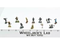Lot of 12 Military Figures Vintage Galoob Micro Machines