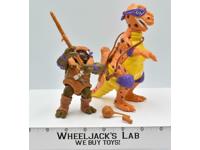 Cave Turtle Don &amp; Trippy T-Rex 100% Complete 1993 Teenage Mutant Ninja Turtle