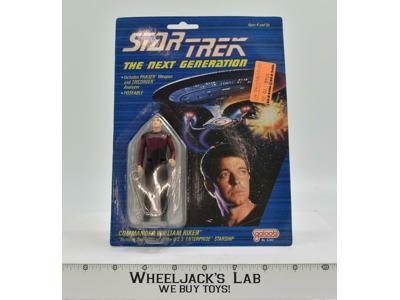 Commander William Riker Star Trek The Next Generation Galoob 1988 Vintage Figure