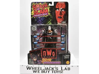 Sting AUTOGRAPHED Smash 'N Slam WCW Wrestlers MOSC 1999 ToyBiz Action Figure