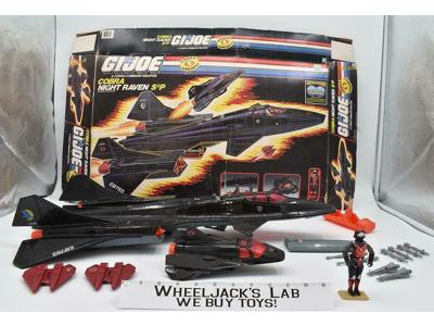 Cobra Night Raven S3P 100% Complete W/Box GI Joe 1986 Action Vehicle Hasbro