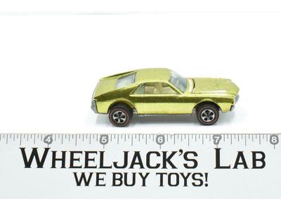 Custom A.M.X Lime 1969 Redline Hot Wheels Mattel Vintage Redline RL