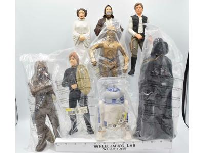 Luke Solo Leia Chewbacca R2-D2 Star Wars 1993 Out of Character 9" Vinyl Figures