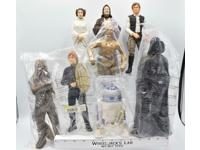 Luke Solo Leia Chewbacca R2-D2 Star Wars 1993 Out of Character 9" Vinyl Figures