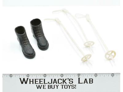 GI Joe Action Soldier Ski Poles and Boots Hasbro Accessory Vintage