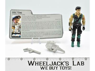 Dial-Tone 100% Complete GI Joe V1 ARAH Vintage Hasbro 1986 Action Figure