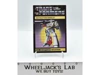 Megatron Action Figure Vintage Instruction Manual 1984 Hasbro G1 Transformers