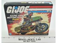 RAM (Rapid Fire Motorcycle) 100% Complete 1982 GI Joe Action Figure Vintage