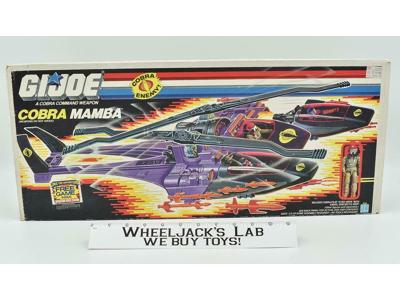 Cobra Mamba W/ Gyro-Vipor &amp; Box 100% Complete GI Joe Vehicle 1987 Hasbro Vintage