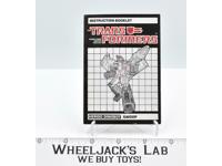 Swoop Action Figure Instruction Manual Booklet 1985 Hasbro G1 Transformers