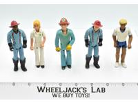 Lot of 5 Adventure People 1980 Fisher Price Nurse Firefighters Jogger