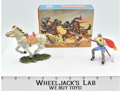 8868 Mounted Cavalry Soldier Norman W Lance Toy Soldiers Elastolin 70MM W/BOX