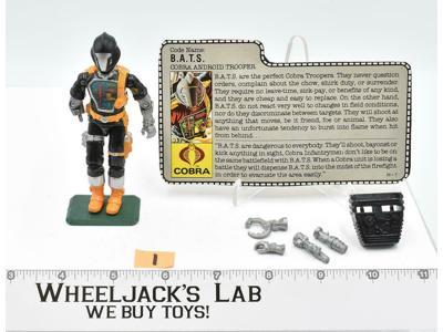 Cobra B.A.T.S. #1 V1 100% Complete GI Joe 1986 Hasbro Action Figure Vintage