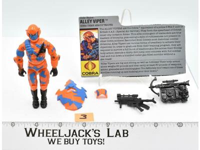 Alley Viper #3 V1 100% Complete 1989 GI Joe Vintage Hasbro Action Figure