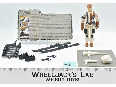 Blizzard #1 V1 100% Complete 1988 GI Joe ARAH Vintage Hasbro Action Figure