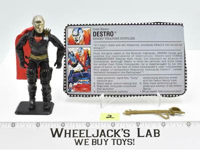 Destro #2 V2 100% Complete GI Joe ARAH 1988 Hasbro Action Figure Vintage
