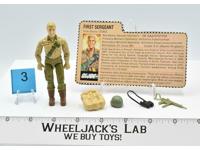 Duke First Sergeant #3 V1 100% Complete GI Joe Vintage Hasbro 1983 Action Figure