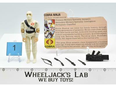 Storm Shadow #1 V1 100% Complete GI Joe ARAH Vintage Hasbro 1984 Action Figure