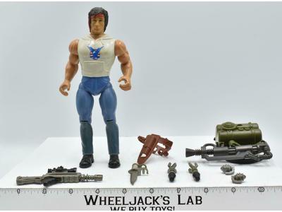 Fire Power John Rambo 100% Complete Sylvester Stallone Rambo 1986 Coleco Figure