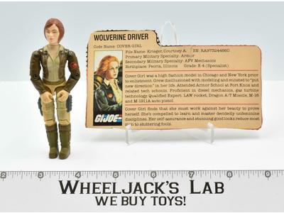 Cover Girl V1 100% Complete GI Joe 1983 Hasbro Action Figure Vintage
