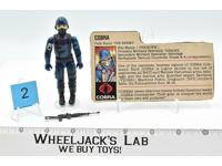 Cobra #2 Swivel Arms V1.5 100% Complete 1983 ARAH GI Joe Hasbro Vintage Figure