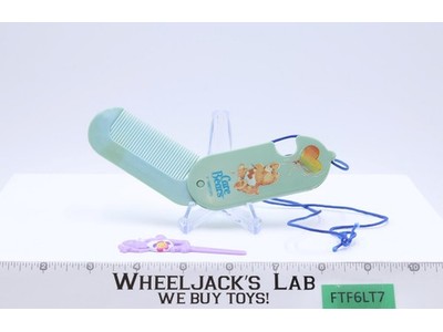 Blue Travel Fold-Out Comb Necklace Care Bears 1986 DuCair Bioessence