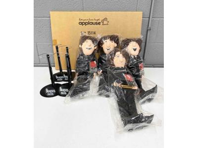 Beatles Forever Plush Doll 1987 Applause Set 4 of Dolls W/Instruments NEW SEALED