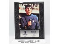 First Officer Spock Star Trek Original Series AUTOGRAPHED Plaque #51/500