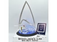 The USS Enterprise in Crystal Gold &amp; Silver Star Trek The Franklin Mint